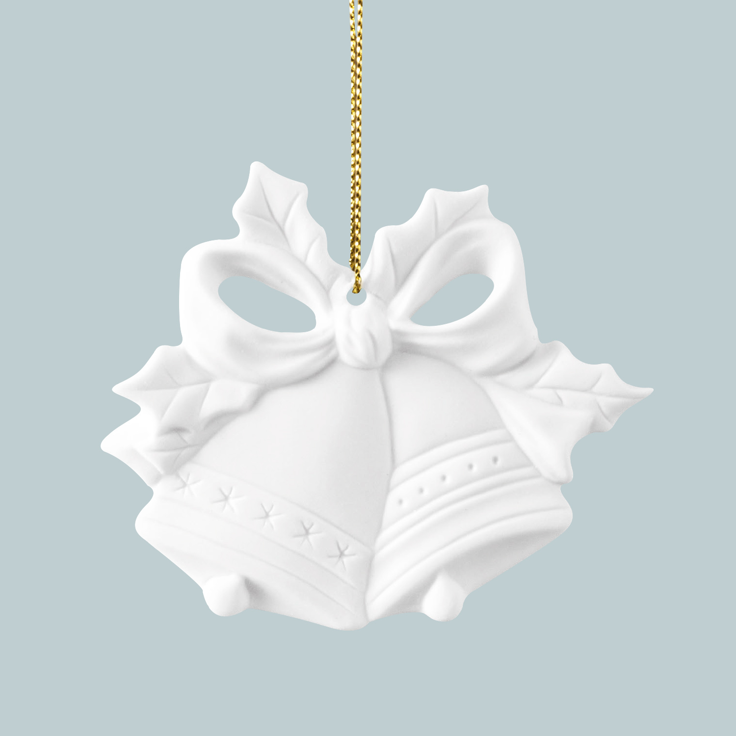 Weihnachtsanhänger, Glocken, Schleife