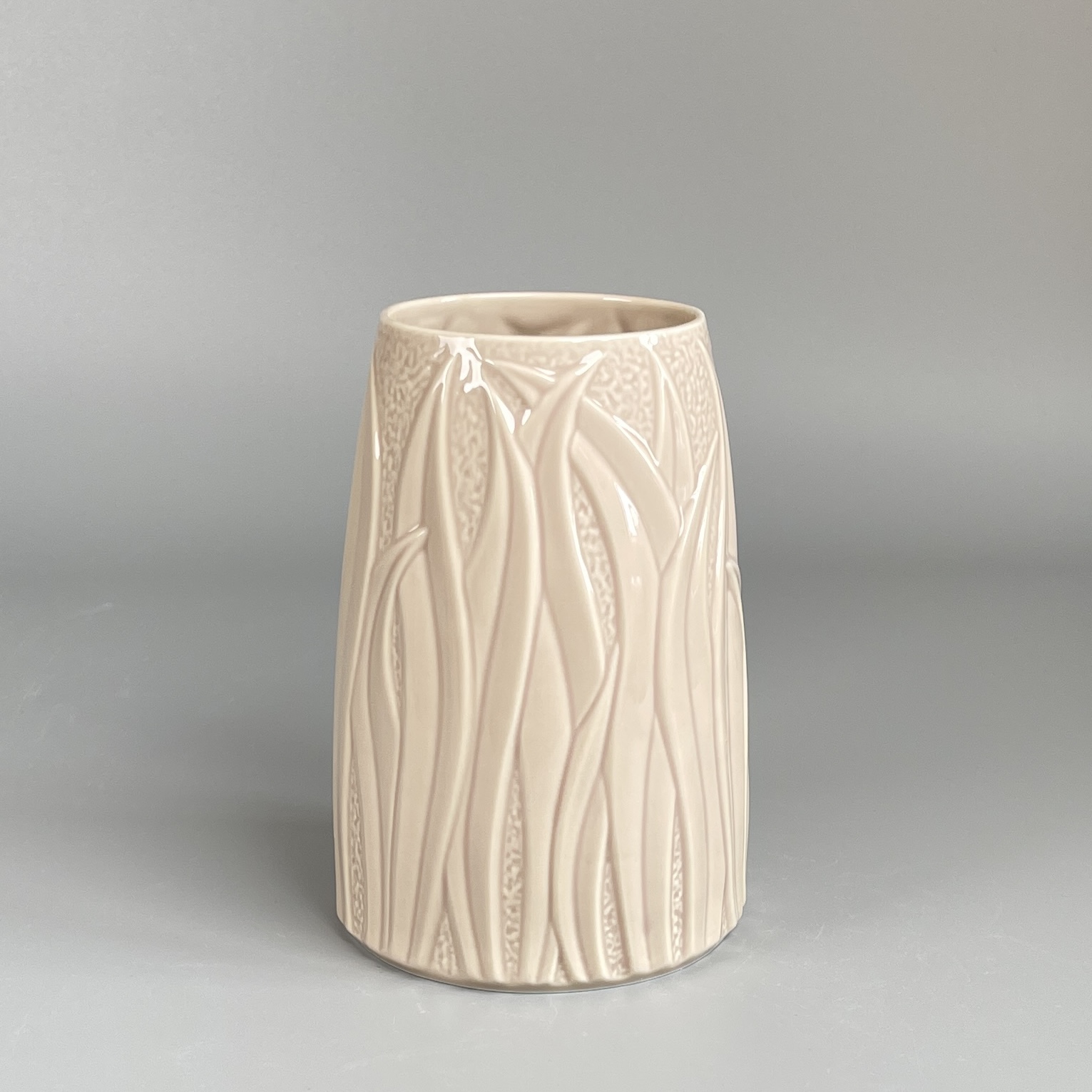 Vase GRAMINA sandbeige 19cm