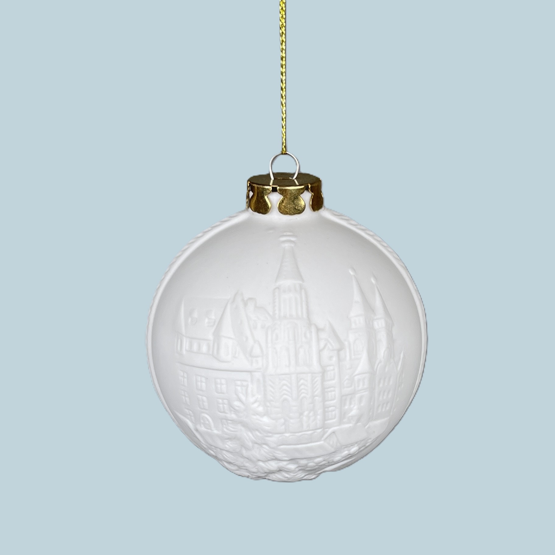 Weihnachtskugel 6cm, Markt von Nürnberg