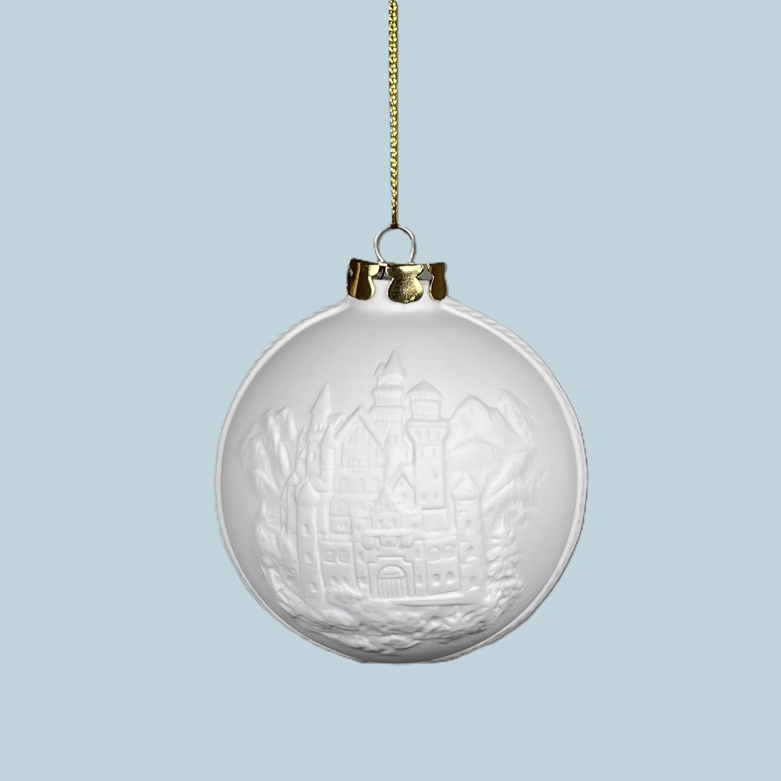 Weihnachtskugel 6cm, Schloss Neuschwanstein